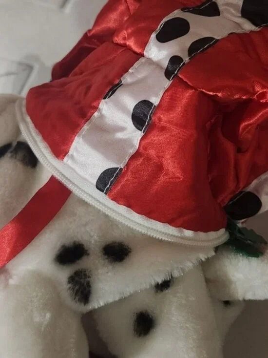 Disney Lucky 1991 Dalmatian Dog Plush Stuffed Animal Christmas Present Eaton Toy - Picture 6 of 9